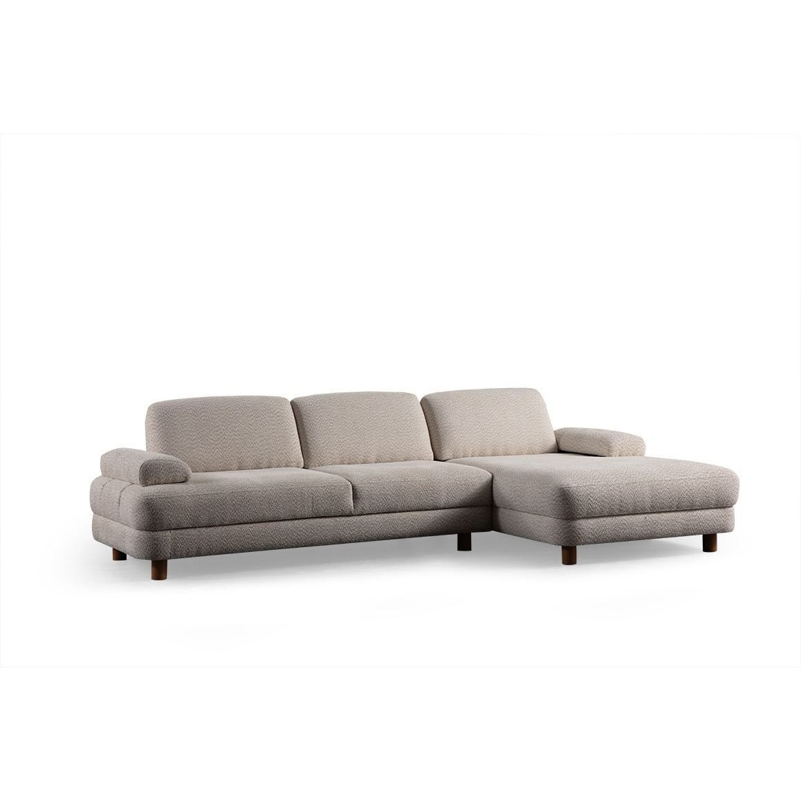 Kulmasohva Linento Furniture Nice L, oikea, kerma