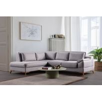 Kulmavuodesohva Linento Furniture Aqua, 4-istuttava, vasen, harmaa
