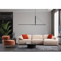 Divaanisohva Linento Furniture Flamingo Corner 5, 4-istuttava, kerma