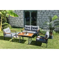 Oleskeluryhmä Linento Garden Tivoli, 4-istuttava, harmaa