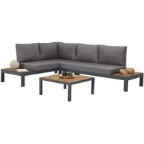 Sohvaryhmä Linento Garden Verona Wood, 4-istuttava, harmaa