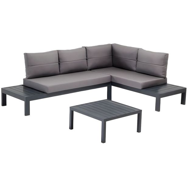 Sohvaryhmä Linento Garden Verona Alm, 3-istuttava, harmaa
