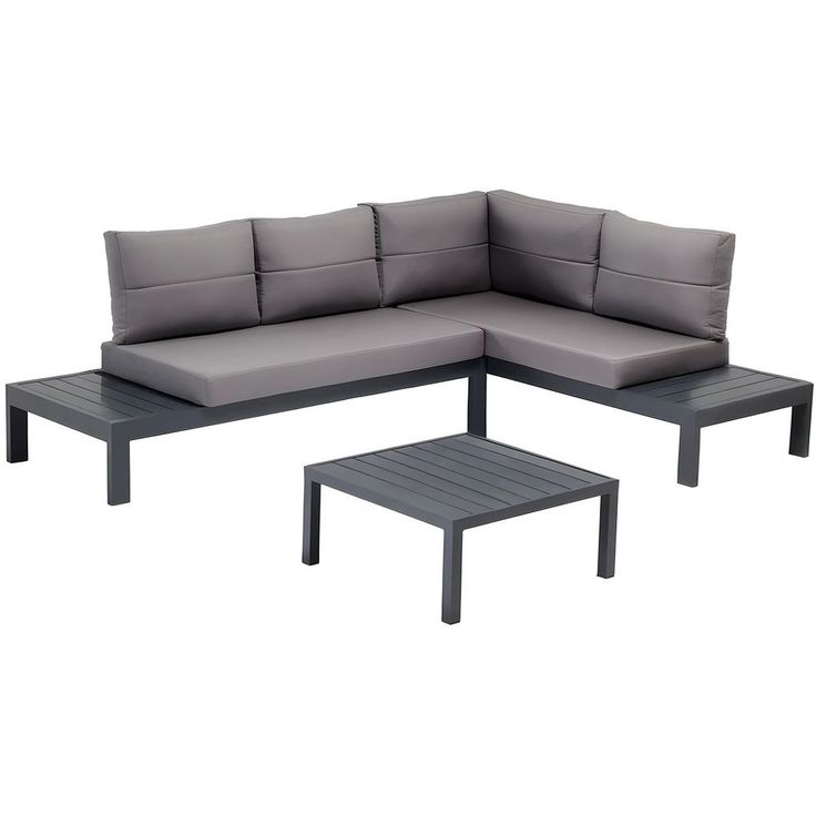Sohvaryhmä Linento Garden Verona Alm, 3-istuttava, harmaa