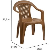Tuoli Linento Garden Smart Lara, ruskea