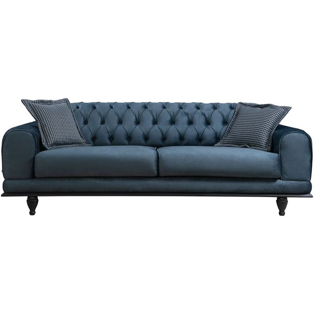 Vuodesohva Linento Furniture Arredo Capitone, 3-istuttava, sininen