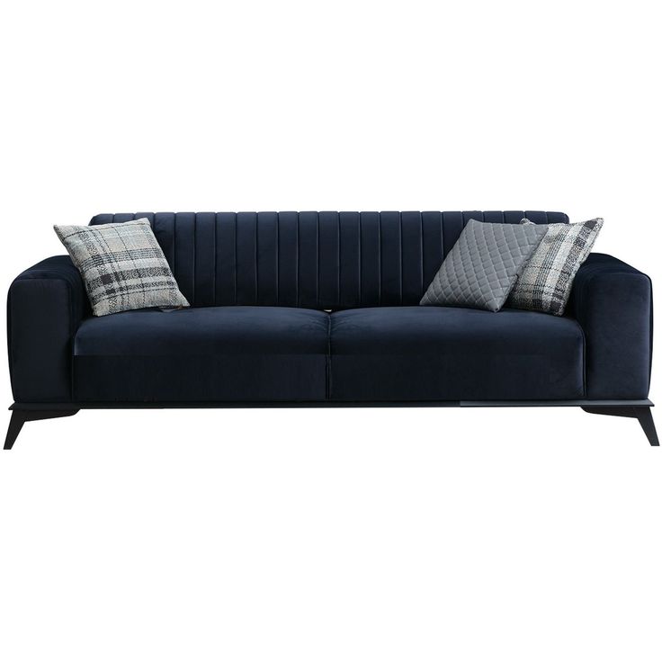 Vuodesohva Linento Furniture Lisa, 3-istuttava, sininen