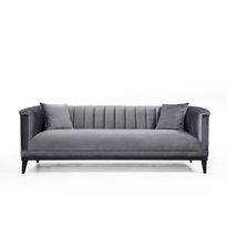 Sohva Linento Furniture Trendy, 3-istuttava, harmaa