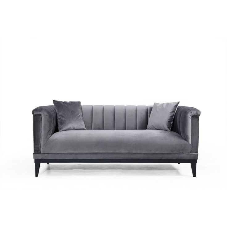 Sohva Linento Furniture Trendy, 2-istuttava, harmaa