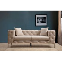 Sohva Linento Furniture Como, 2-istuttava, beige, Verkkokaupan poistotuote