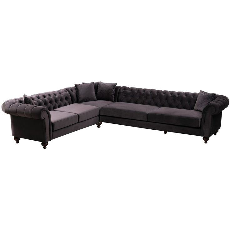 Kulmasohva Linento Furniture Bogart, vasen, ruskea