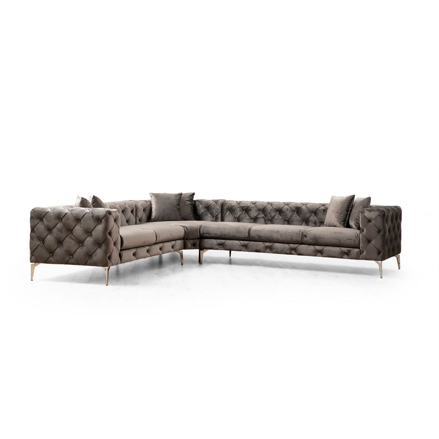 Kulmasohva Linento Furniture Como R, 270x310cm, antrasiitti