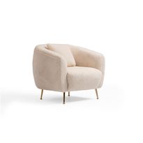 Nojatuoli Linento Furniture Istiridye, luonnonvalkoinen