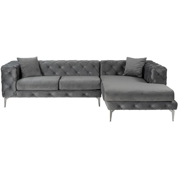 Divaanisohva Linento Furniture Como Eco oikea antrasiitti/teräs