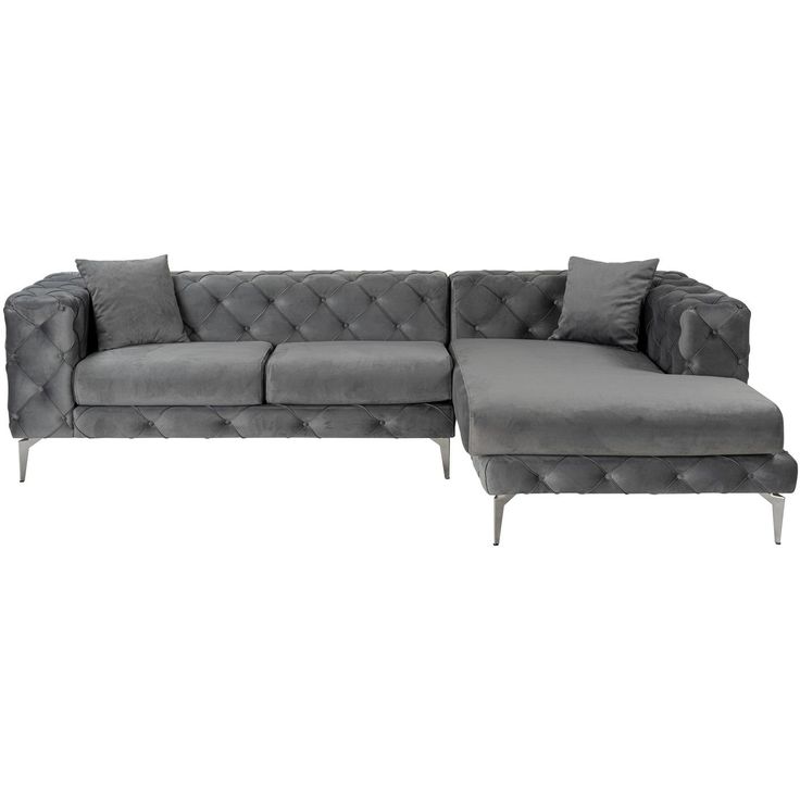 Divaanisohva Linento Furniture Como Eco oikea antrasiitti/teräs