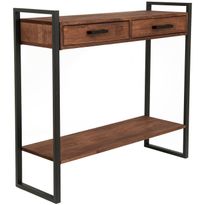 Sivupöytä Linento Furniture Just Home Wooddy 2, ruskea