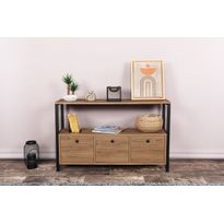 Sivupöytä Linento Furniture Nero V2, ruskea
