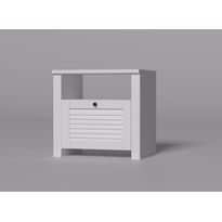 Yöpöytä Linento Furniture Bianca V1, valkoinen