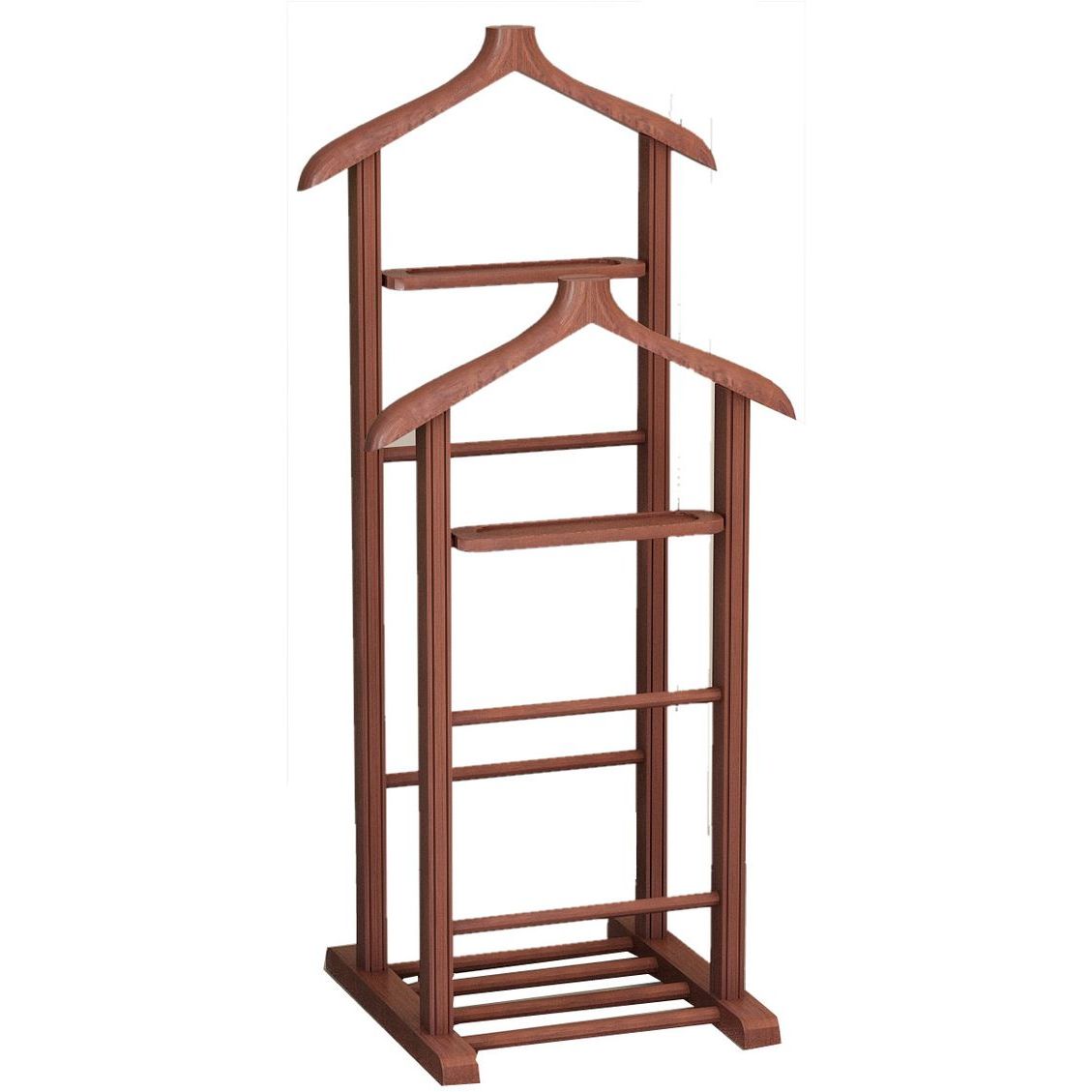 Vaateteline Linento Furniture Beta Double, tummanruskea