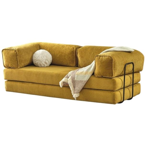 Vuodesohva Linento Furniture Vantta Deluxe 2:n istuttava sinapinkeltainen