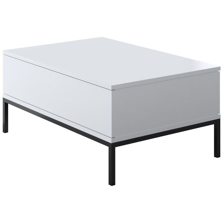 Sohvapöytä Linento Furniture Lord valkoinen/musta