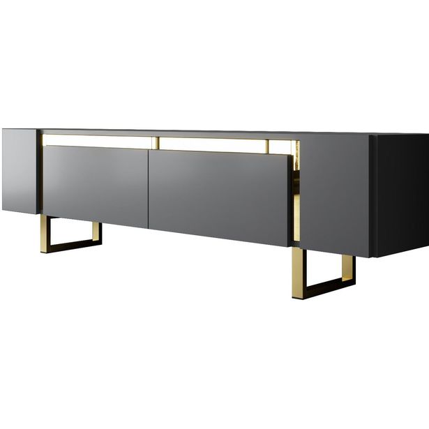 TV-taso Linento Furniture Yildiz antrasiitti/kulta