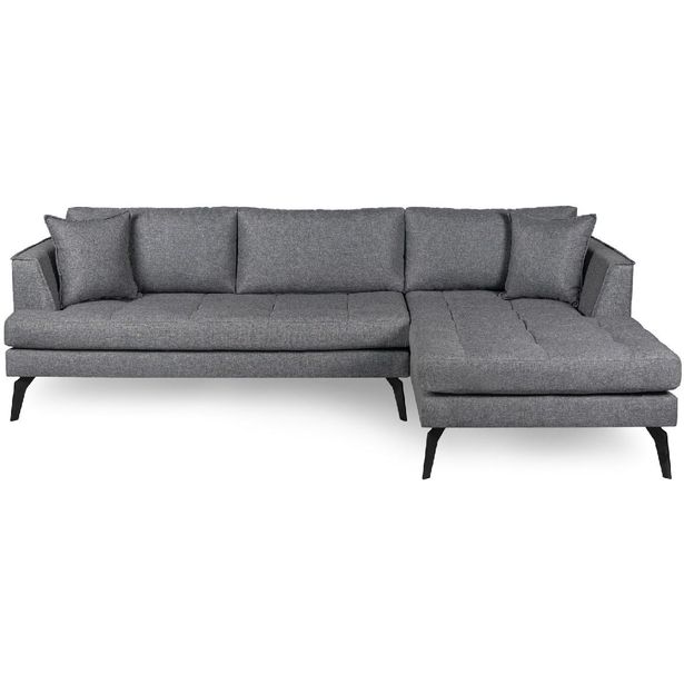 Divaanisohva Linento Furniture Bobo oikea harmaa