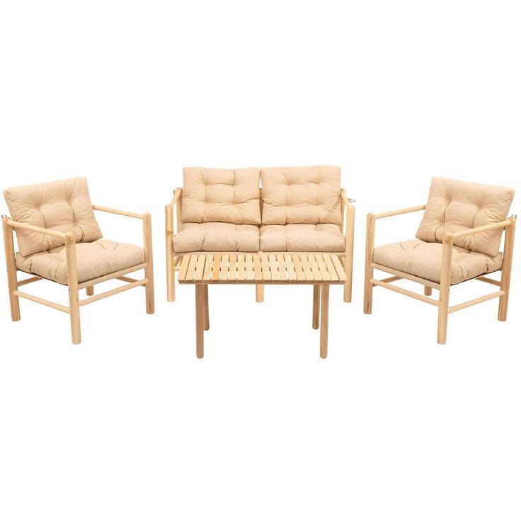 Oleskeluryhmä Linento Garden MY028, 4-istuttava, beige