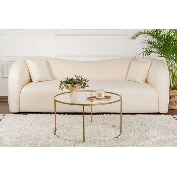 Sohvapöytä Linento Furniture Lumo, Ø80cm, kulta