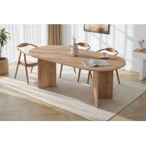 Ruokapöytä Linento Furniture Sabella, 200x90cm, safiiritammi, Verkkokaupan poistotuote