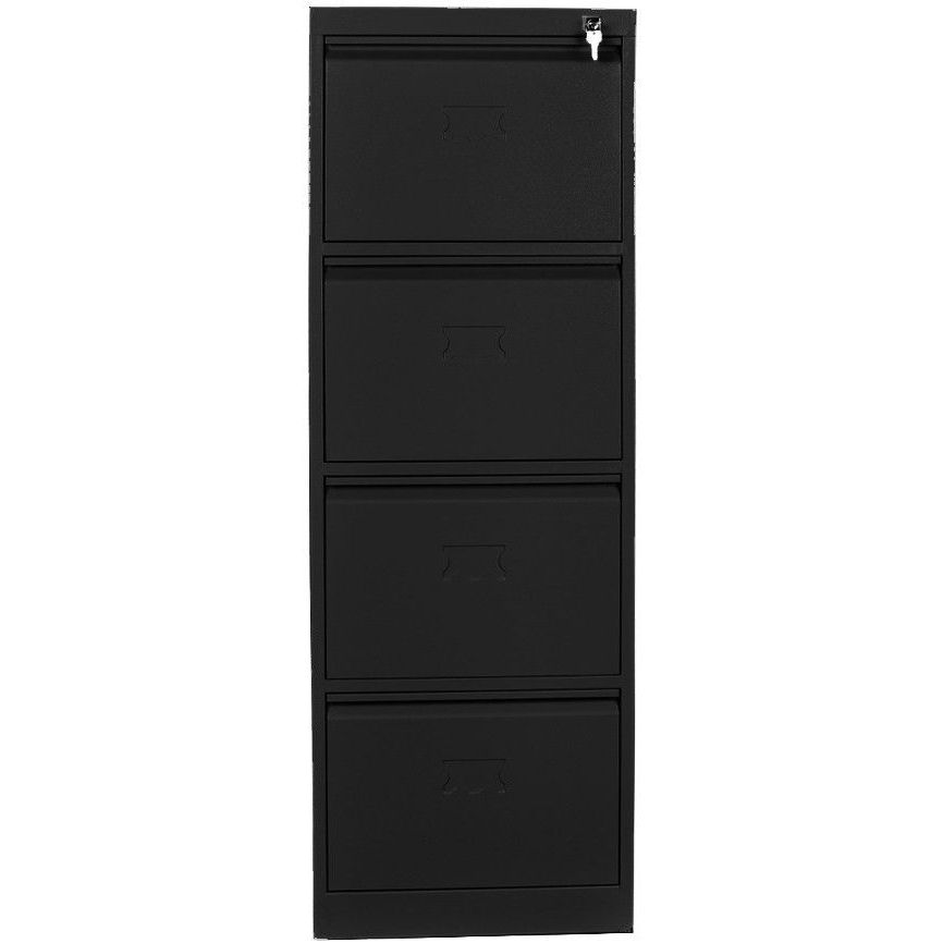 Arkistokaappi Linento Furniture Js1022S, 47x133cm, musta