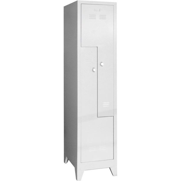 Säilytyskaappi Linento Furniture Js1032, 41x185cm, vaaleanharmaa