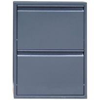 Kenkäkaappi Linento Furniture Js1034, 50x70cm, vaaleanharmaa