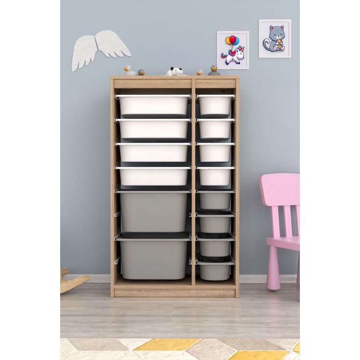 Lastenhuoneen laatikosto Linento Furniture Montana XS, 69x112.2cm, eri värejä