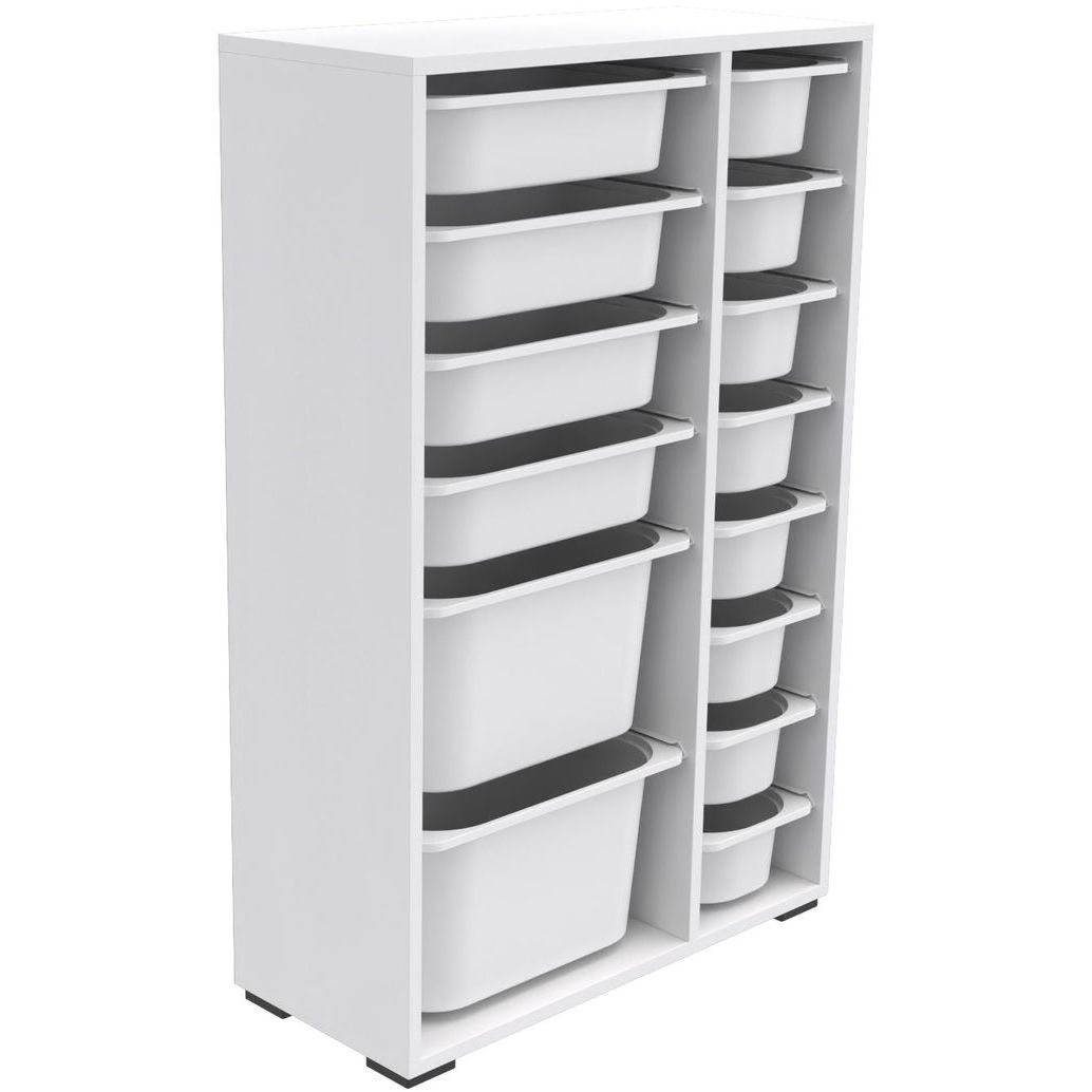 Lastenhuoneen laatikosto Linento Furniture Rine, 69.5x109cm, valkoinen