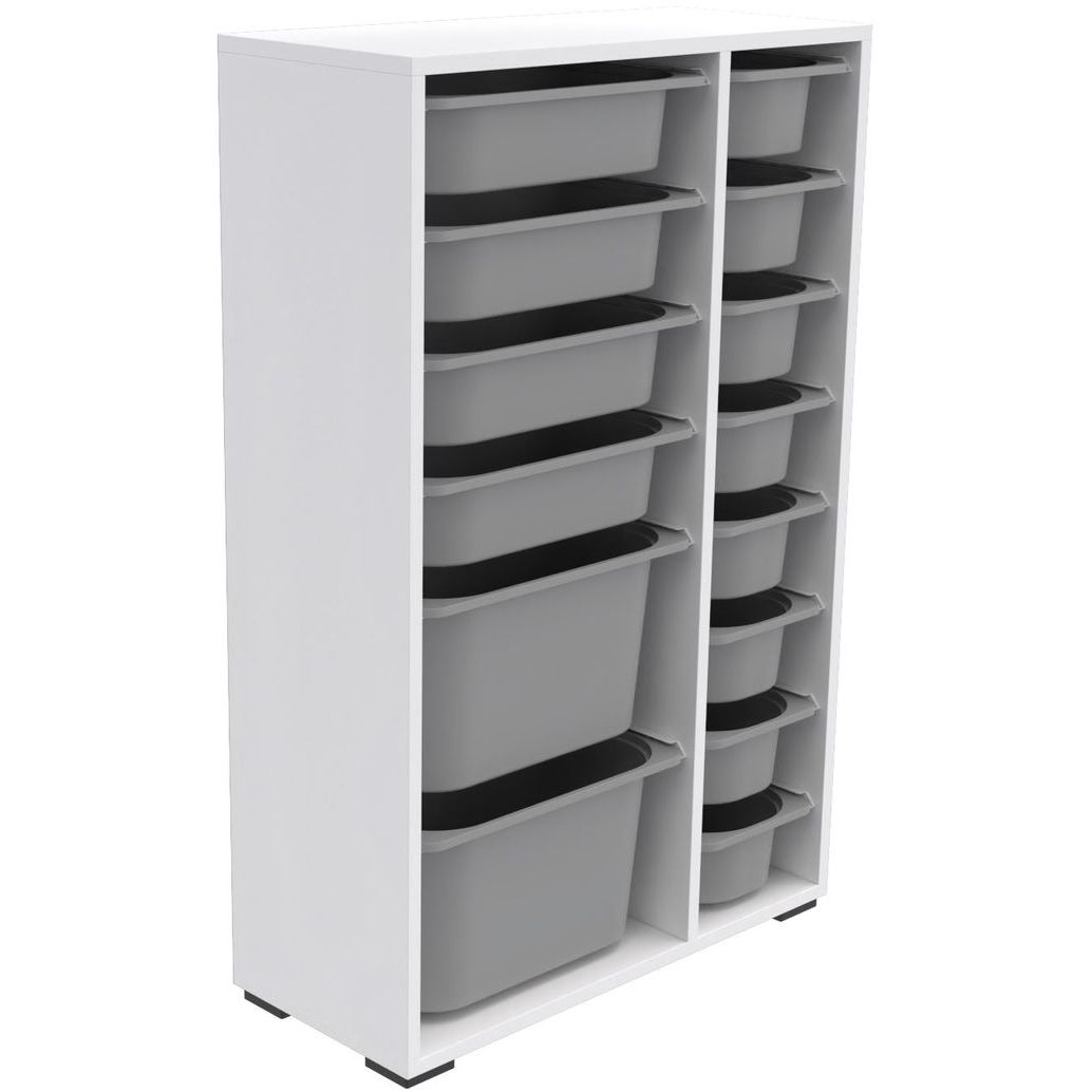Lastenhuoneen laatikosto Linento Furniture Rine, 69.5x109cm, harmaa