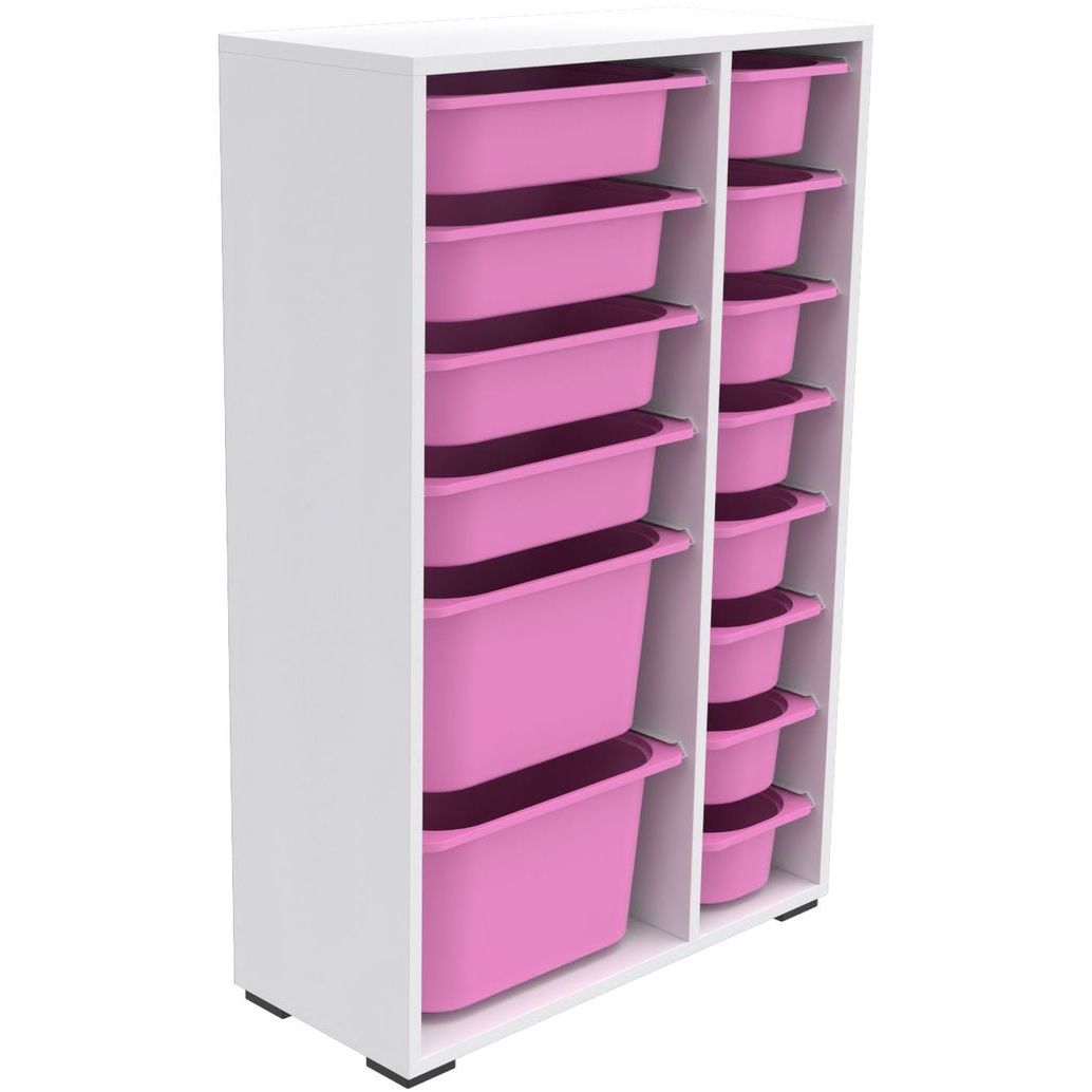 Lastenhuoneen laatikosto Linento Furniture Rine, 69.5x109cm, pinkki