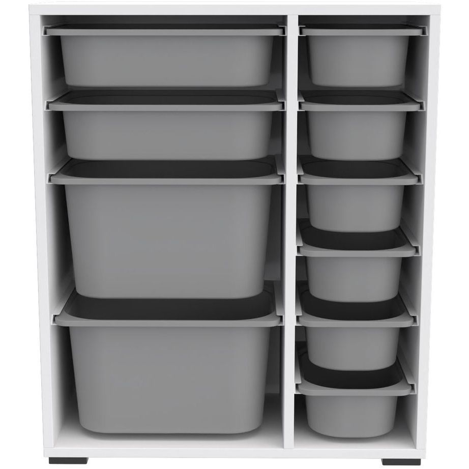 Lastenhuoneen laatikosto Linento Furniture Zen, harmaa