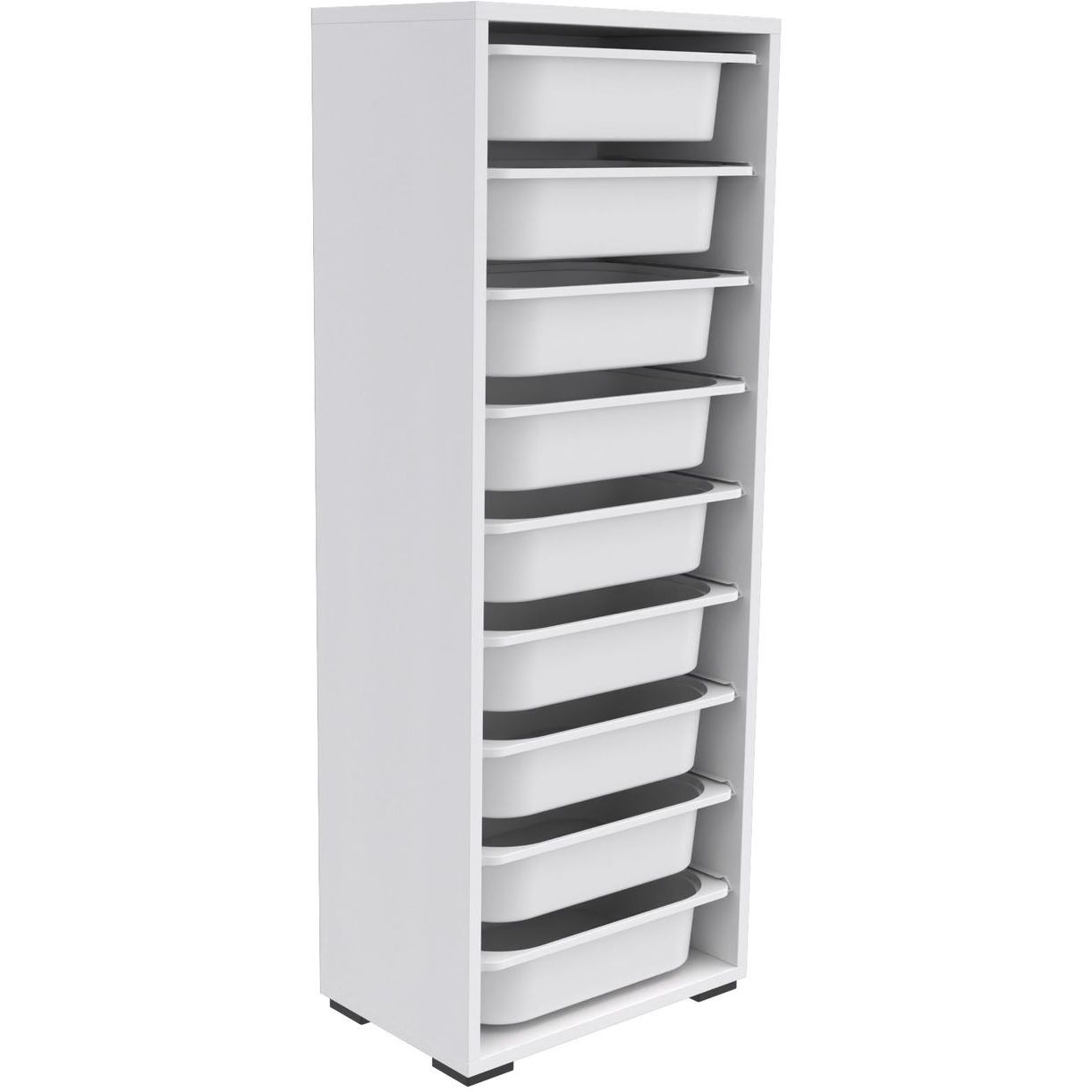 Lastenhuoneen laatikosto Linento Furniture Zola 9N, valkoinen