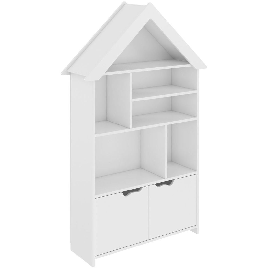 Lasten kirjahylly Linento Furniture Masal, valkoinen