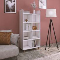 Kirjahylly Linento Furniture Saka 4, 77.4x160cm, valkoinen