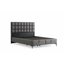 Säilytyssänky + sängynpääty Linento Furniture Abella, ilman patjaa, harmaa