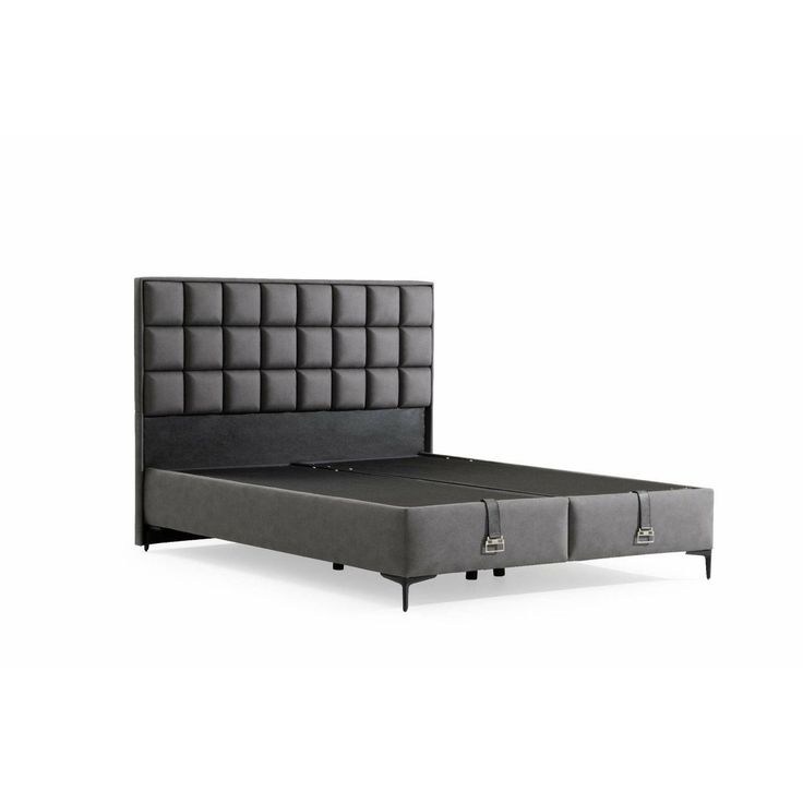 Säilytyssänky + sängynpääty Linento Furniture Abella, ilman patjaa, harmaa