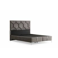 Säilytyssänky + sängynpääty Linento Furniture Carbon, ilman patjaa, harmaa