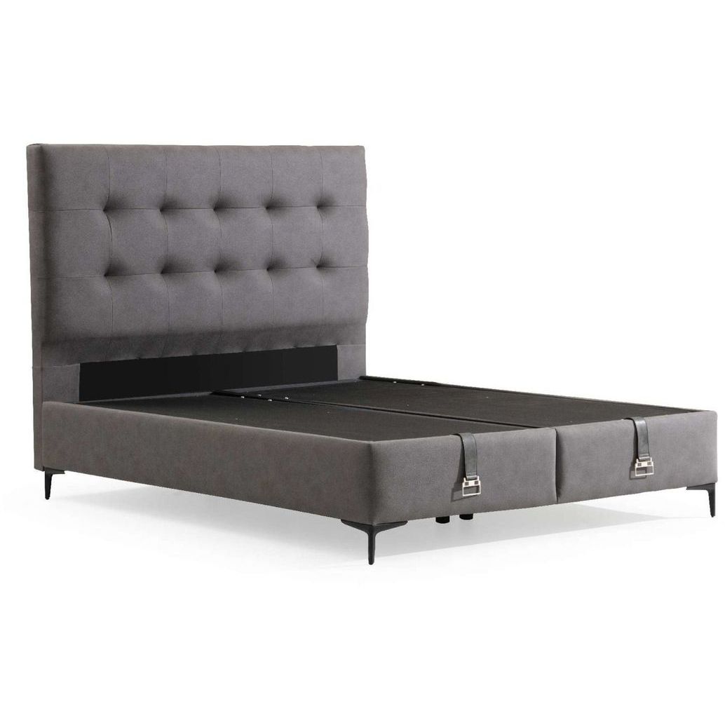 Säilytyssänky + sängynpääty Linento Furniture Marvel, 120x200cm, ilman patjaa, harmaa