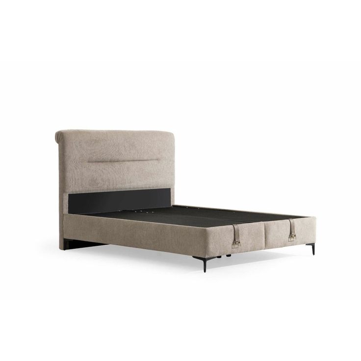 Säilytyssänky + sängynpääty Linento Furniture Mia, ilman patjaa, vaaleanruskea