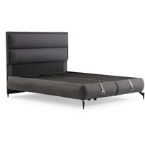 Säilytyssänky + sängynpääty Linento Furniture Rise, ilman patjaa, tummanharmaa