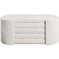 Säilytyspenkki Linento Furniture Rosa, kerma