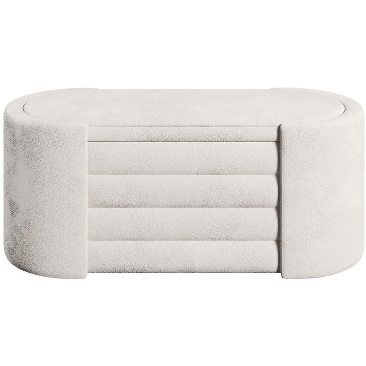 Säilytyspenkki Linento Furniture Rosa, kerma