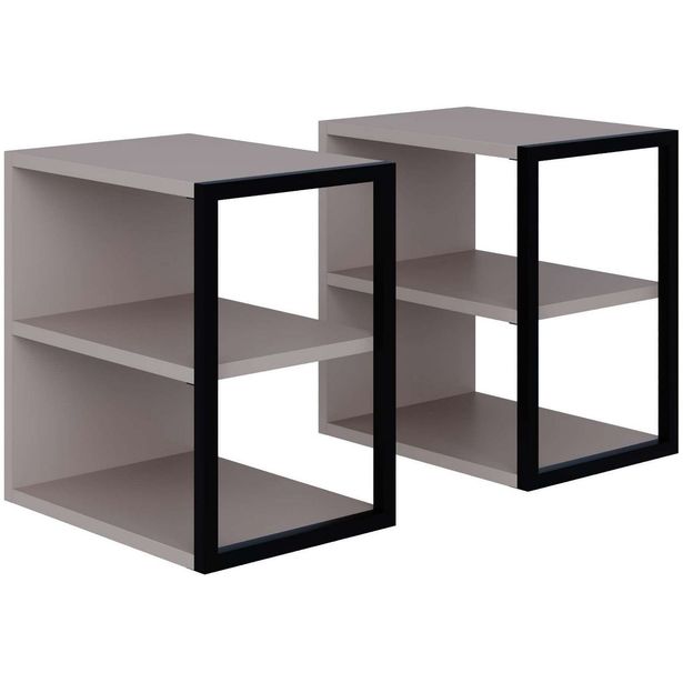 Sivupöytäsetti Linento Furniture Echo beige