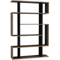 Kirjahylly Linento Furniture Mito, antrasiitti/ruskea